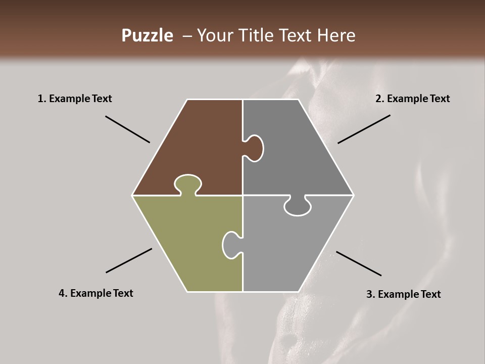 A Muscular Man With No Shirt On Is Posing For The Camera PowerPoint Template