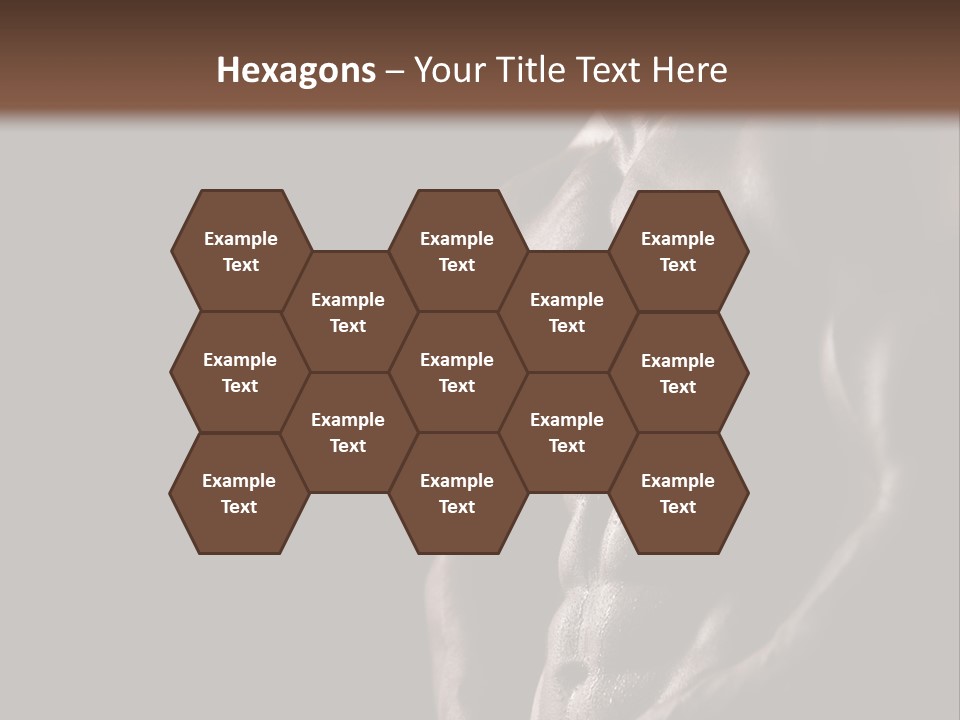 A Muscular Man With No Shirt On Is Posing For The Camera PowerPoint Template