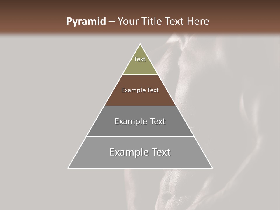A Muscular Man With No Shirt On Is Posing For The Camera PowerPoint Template