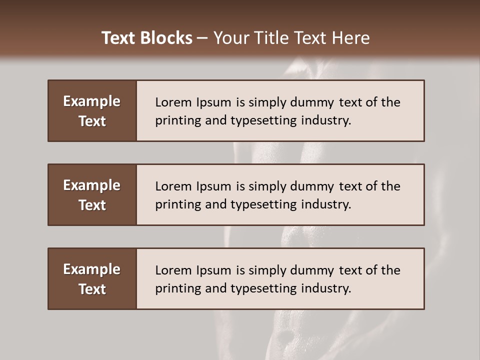 A Muscular Man With No Shirt On Is Posing For The Camera PowerPoint Template