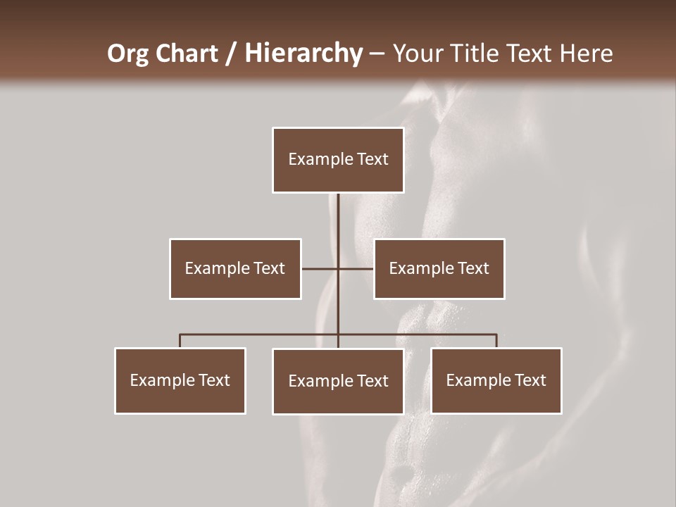 A Muscular Man With No Shirt On Is Posing For The Camera PowerPoint Template