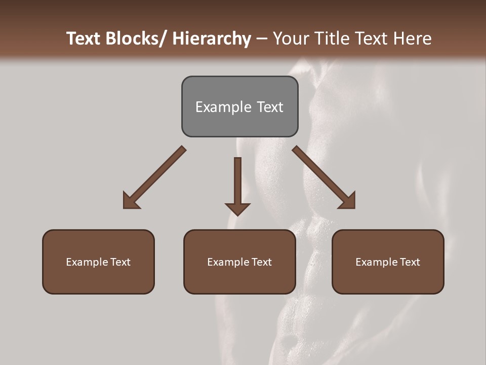 A Muscular Man With No Shirt On Is Posing For The Camera PowerPoint Template