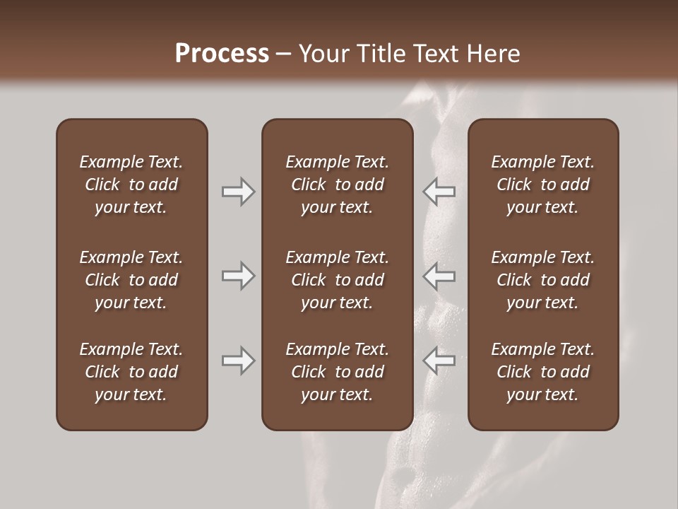 A Muscular Man With No Shirt On Is Posing For The Camera PowerPoint Template