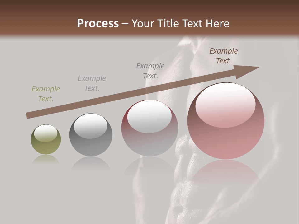 A Muscular Man With No Shirt On Is Posing For The Camera PowerPoint Template