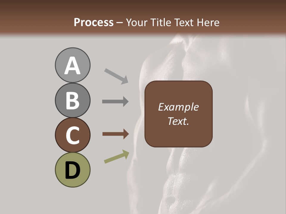 A Muscular Man With No Shirt On Is Posing For The Camera PowerPoint Template