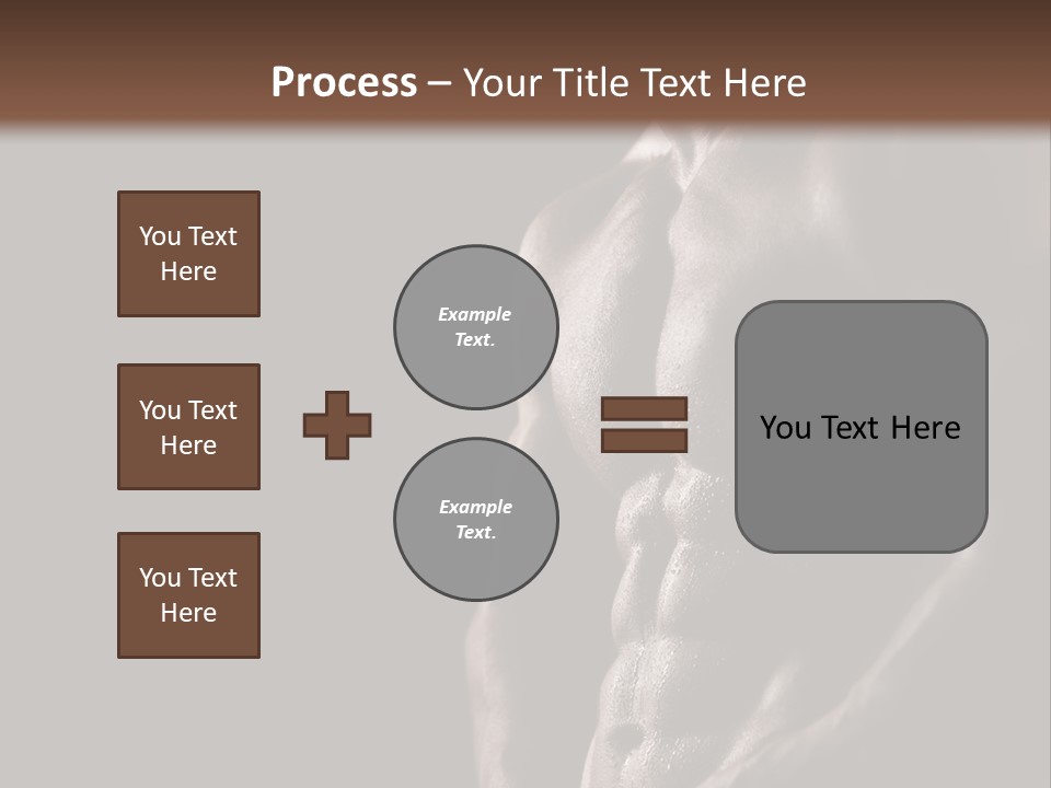 A Muscular Man With No Shirt On Is Posing For The Camera PowerPoint Template