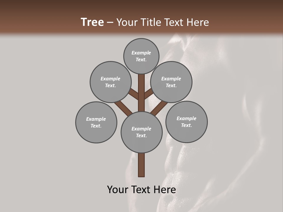A Muscular Man With No Shirt On Is Posing For The Camera PowerPoint Template