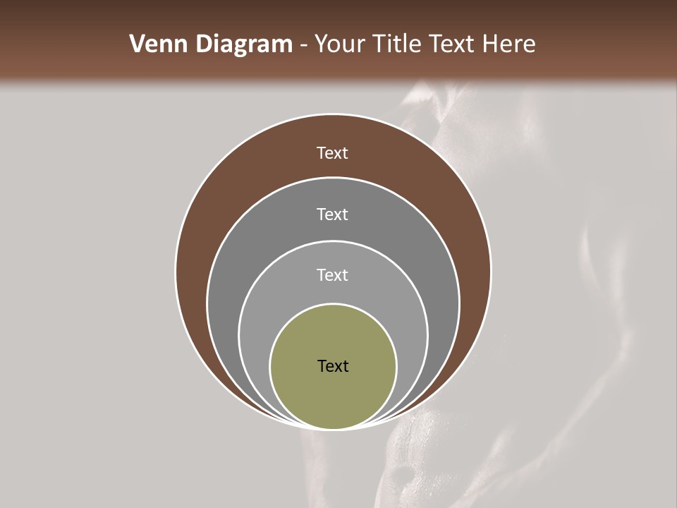 A Muscular Man With No Shirt On Is Posing For The Camera PowerPoint Template