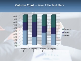 Two Business People Shaking Hands Over A Table PowerPoint Template