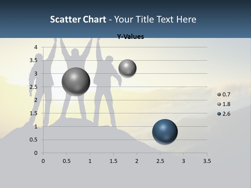 A Group Of People Standing On Top Of A Mountain PowerPoint Template