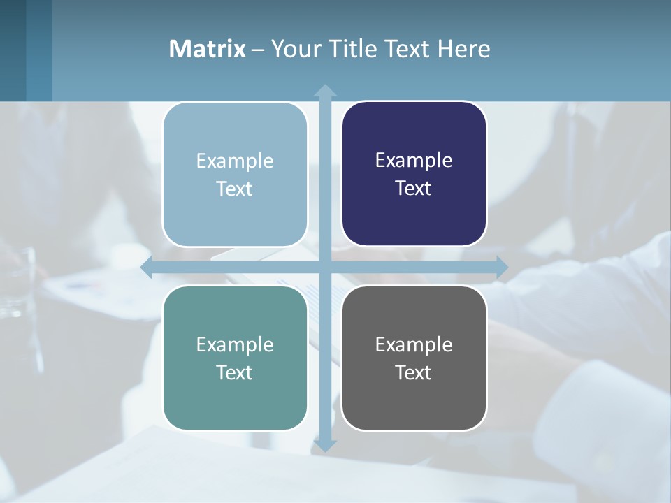 A Group Of People Sitting Around A Table With A Tablet PowerPoint Template