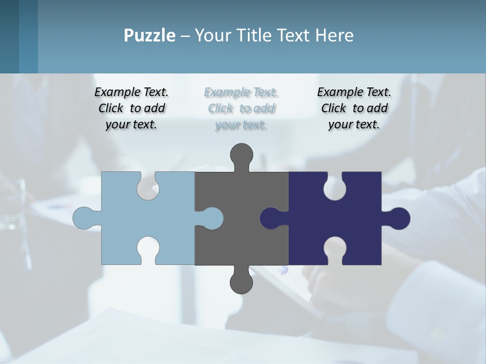 A Group Of People Sitting Around A Table With A Tablet PowerPoint Template