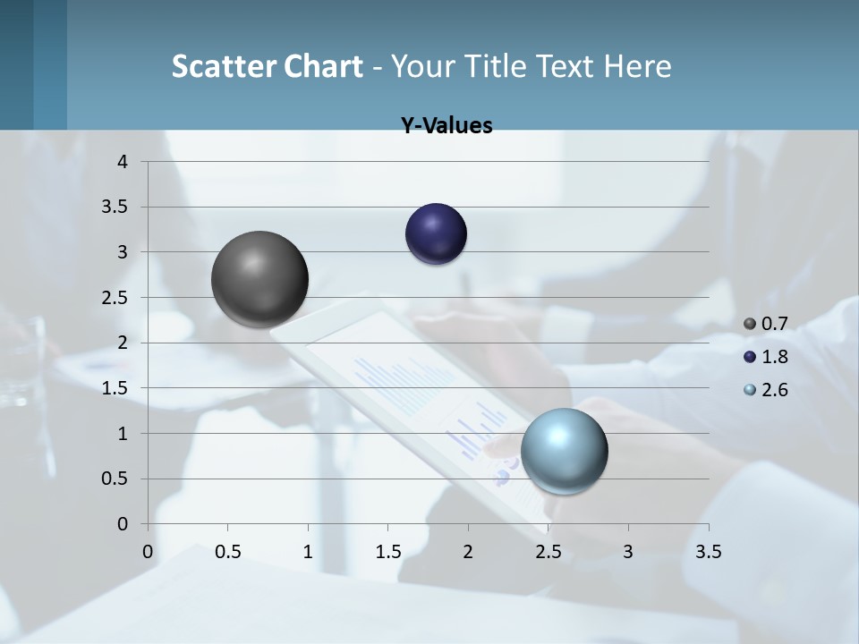 A Group Of People Sitting Around A Table With A Tablet PowerPoint Template