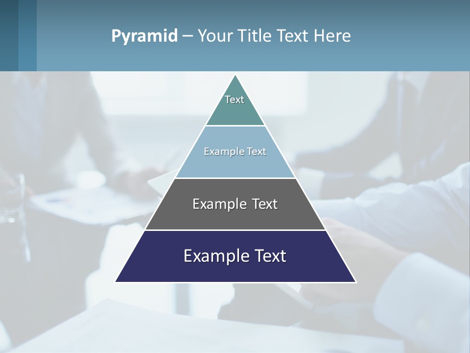A Group Of People Sitting Around A Table With A Tablet PowerPoint Template