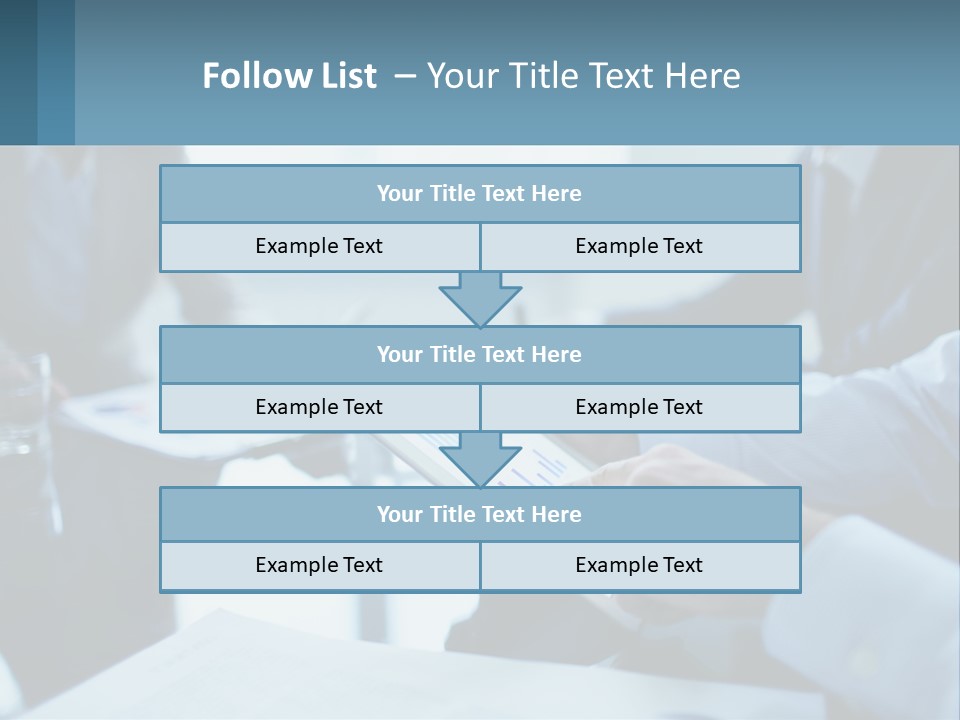 A Group Of People Sitting Around A Table With A Tablet PowerPoint Template