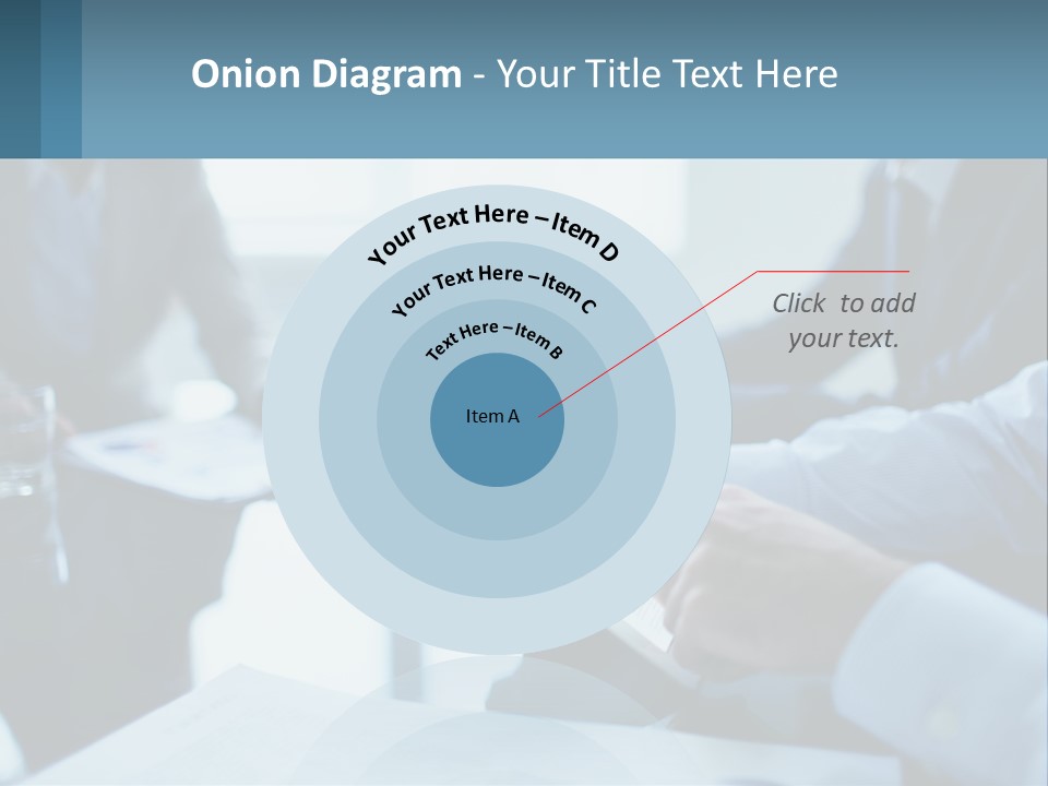 A Group Of People Sitting Around A Table With A Tablet PowerPoint Template