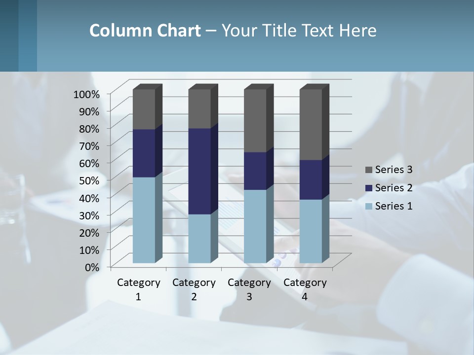 A Group Of People Sitting Around A Table With A Tablet PowerPoint Template