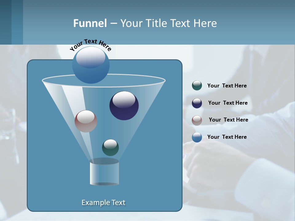 A Group Of People Sitting Around A Table With A Tablet PowerPoint Template