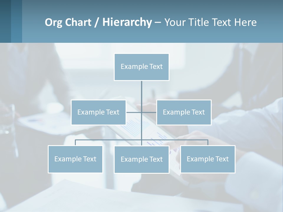 A Group Of People Sitting Around A Table With A Tablet PowerPoint Template