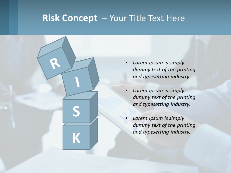 A Group Of People Sitting Around A Table With A Tablet PowerPoint Template