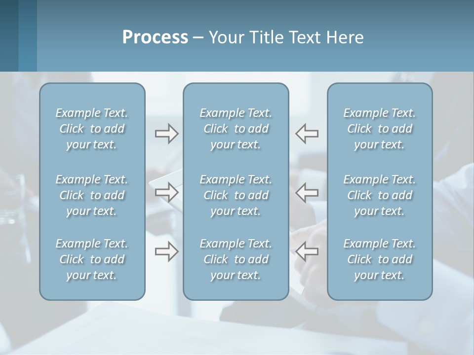 A Group Of People Sitting Around A Table With A Tablet PowerPoint Template