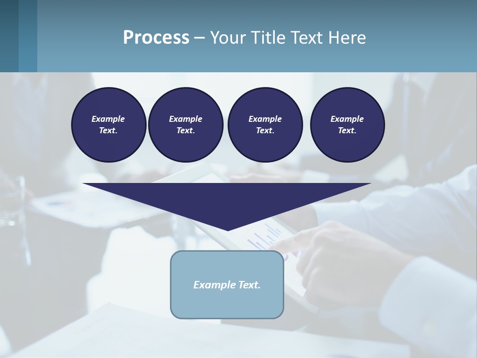 A Group Of People Sitting Around A Table With A Tablet PowerPoint Template