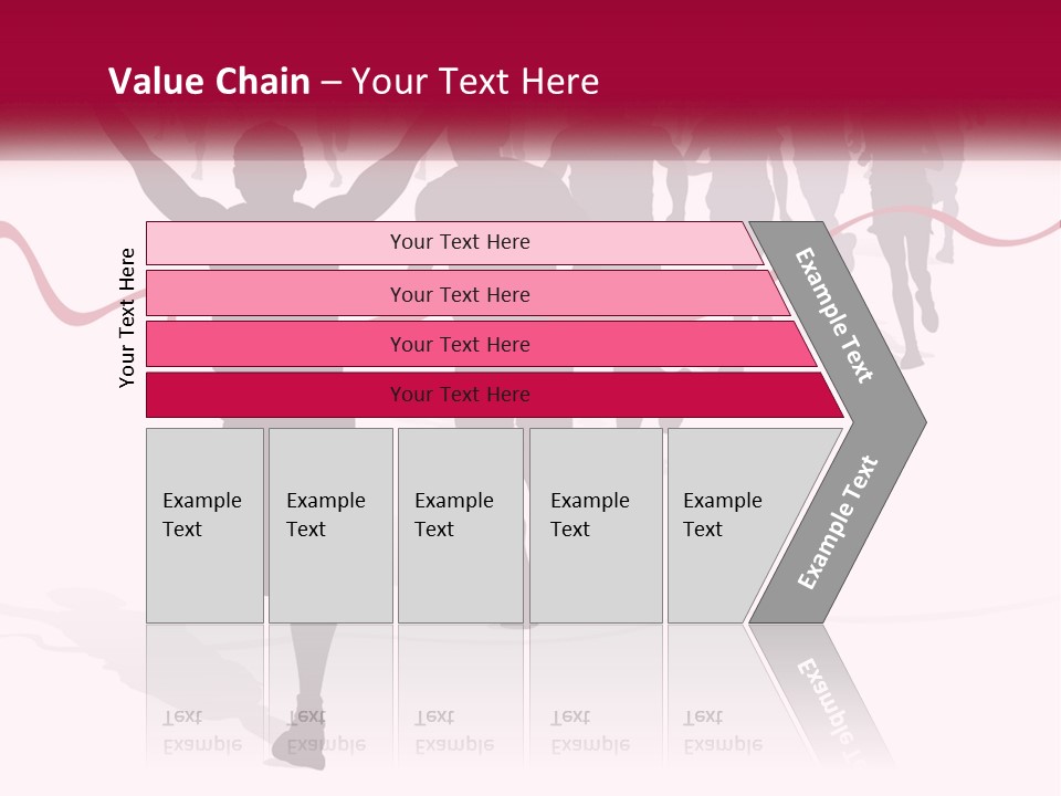 A Man Crossing The Finish Line With His Arms In The Air PowerPoint Template