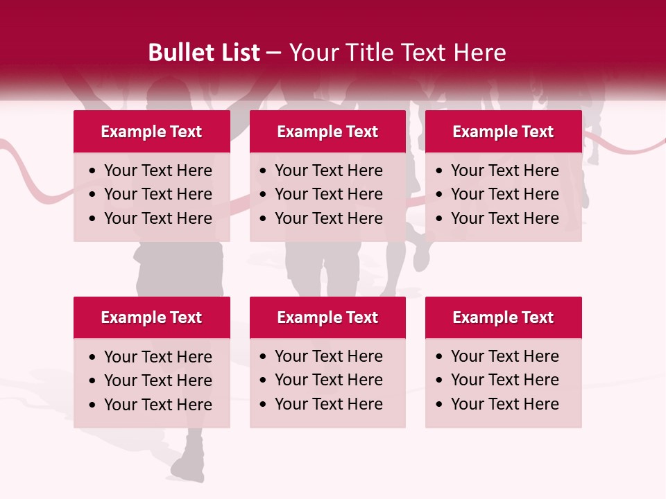 A Man Crossing The Finish Line With His Arms In The Air PowerPoint Template