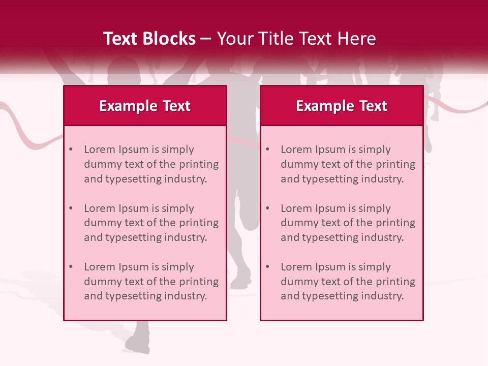 A Man Crossing The Finish Line With His Arms In The Air PowerPoint Template