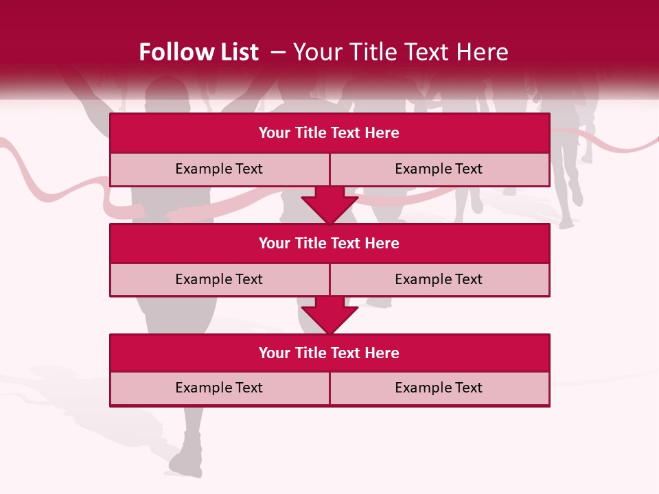 A Man Crossing The Finish Line With His Arms In The Air PowerPoint Template