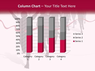A Man Crossing The Finish Line With His Arms In The Air PowerPoint Template