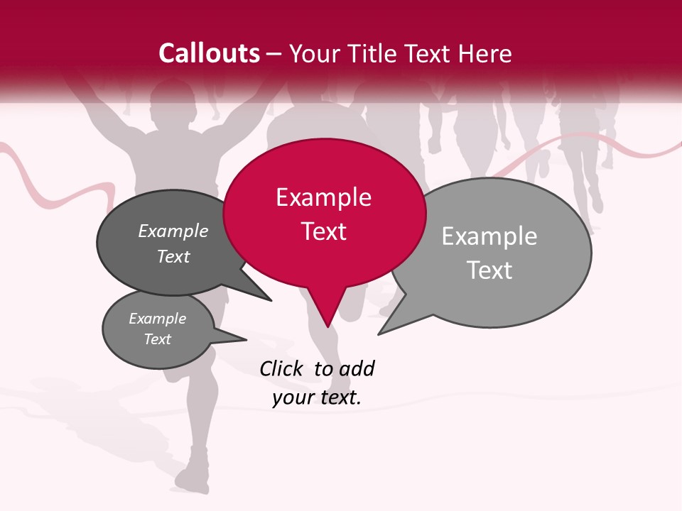 A Man Crossing The Finish Line With His Arms In The Air PowerPoint Template