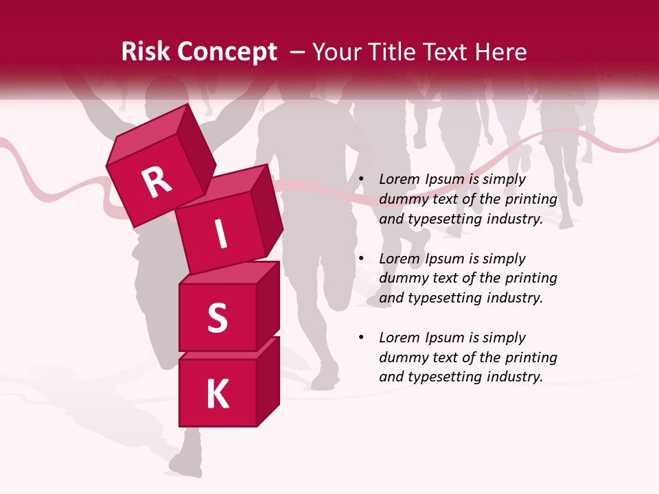 A Man Crossing The Finish Line With His Arms In The Air PowerPoint Template