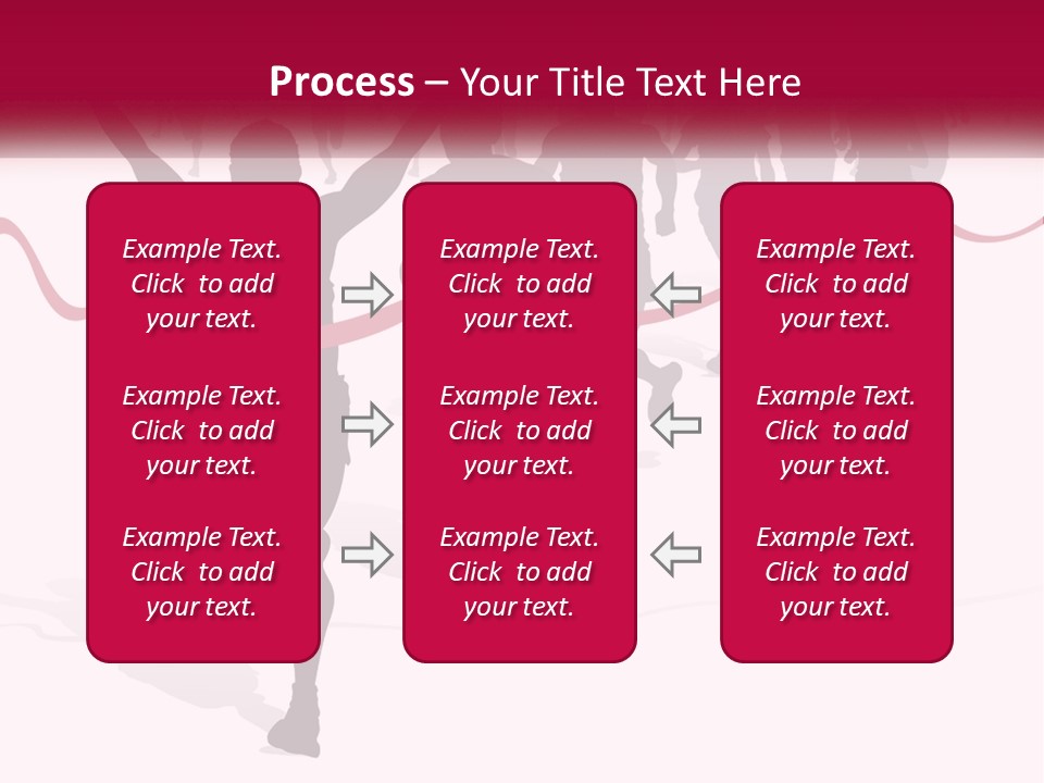 A Man Crossing The Finish Line With His Arms In The Air PowerPoint Template