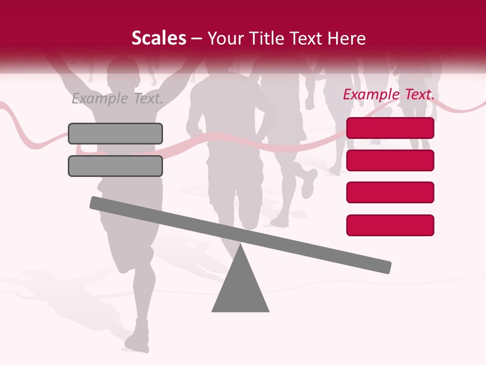 A Man Crossing The Finish Line With His Arms In The Air PowerPoint Template