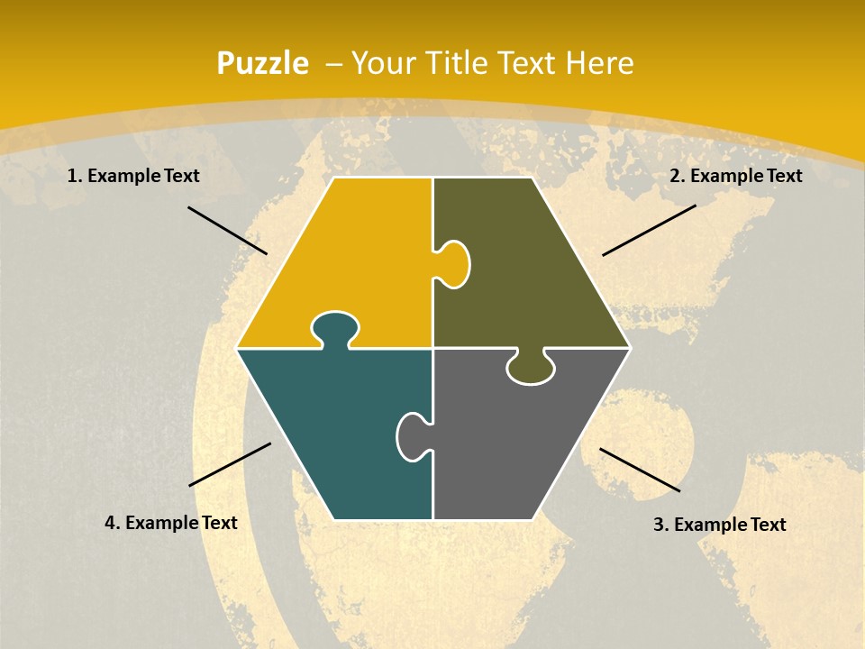 A Yellow And Black Hazard Sign On A Yellow Background PowerPoint Template