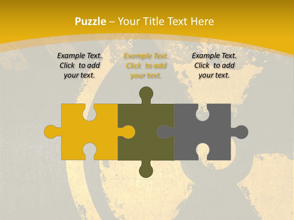 A Yellow And Black Hazard Sign On A Yellow Background PowerPoint Template