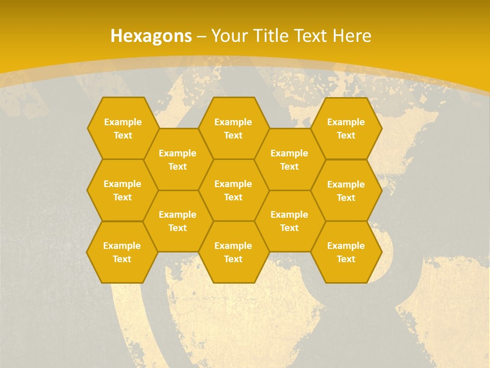 A Yellow And Black Hazard Sign On A Yellow Background PowerPoint Template