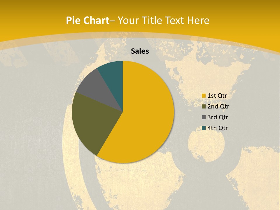 A Yellow And Black Hazard Sign On A Yellow Background PowerPoint Template