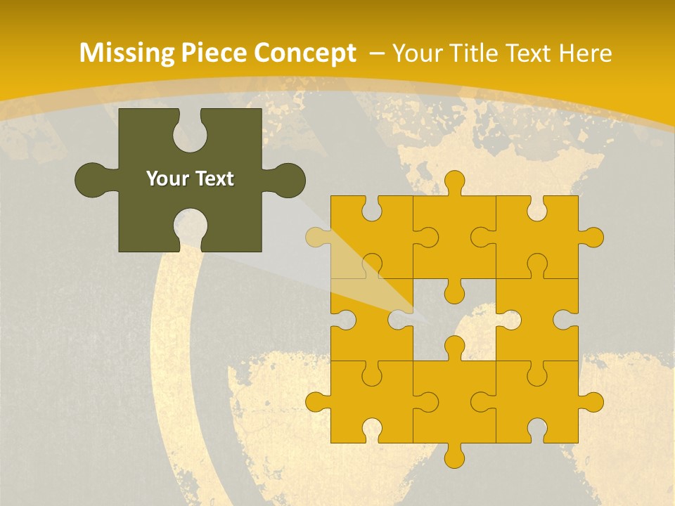 A Yellow And Black Hazard Sign On A Yellow Background PowerPoint Template