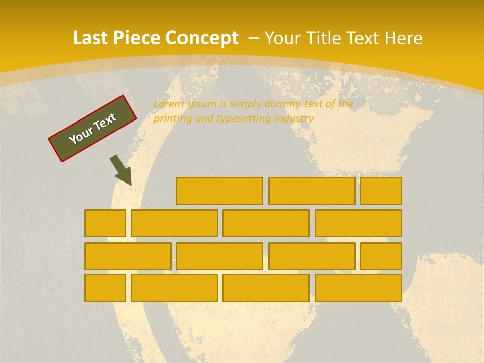 A Yellow And Black Hazard Sign On A Yellow Background PowerPoint Template
