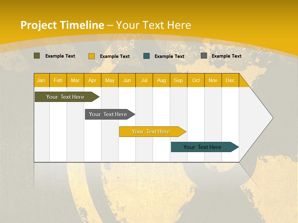 A Yellow And Black Hazard Sign On A Yellow Background PowerPoint Template