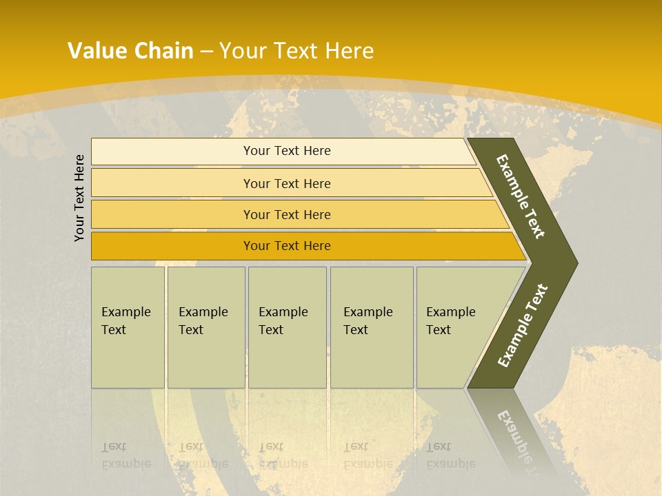 A Yellow And Black Hazard Sign On A Yellow Background PowerPoint Template