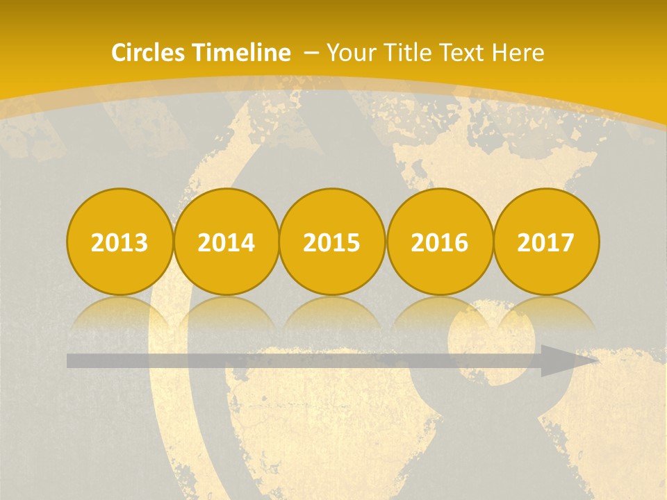 A Yellow And Black Hazard Sign On A Yellow Background PowerPoint Template