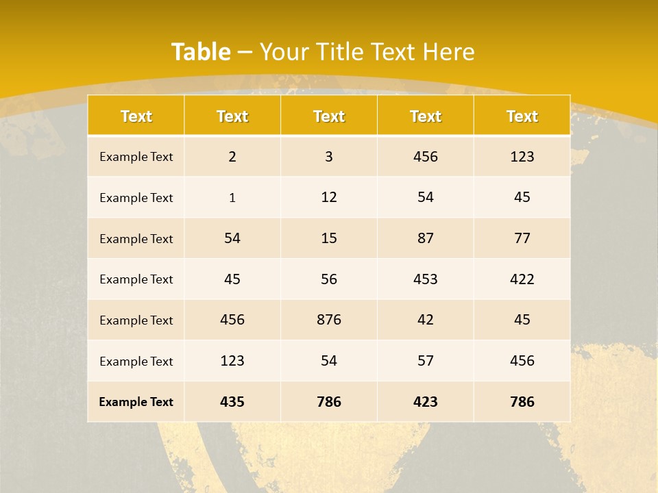 A Yellow And Black Hazard Sign On A Yellow Background PowerPoint Template