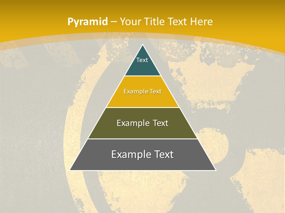 A Yellow And Black Hazard Sign On A Yellow Background PowerPoint Template