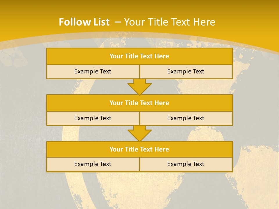 A Yellow And Black Hazard Sign On A Yellow Background PowerPoint Template