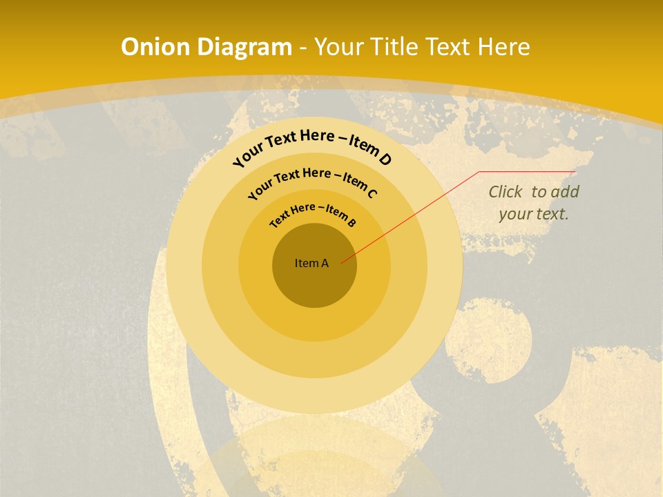 A Yellow And Black Hazard Sign On A Yellow Background PowerPoint Template