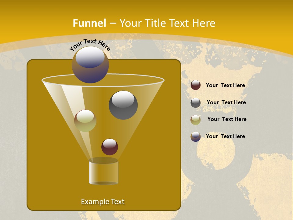 A Yellow And Black Hazard Sign On A Yellow Background PowerPoint Template
