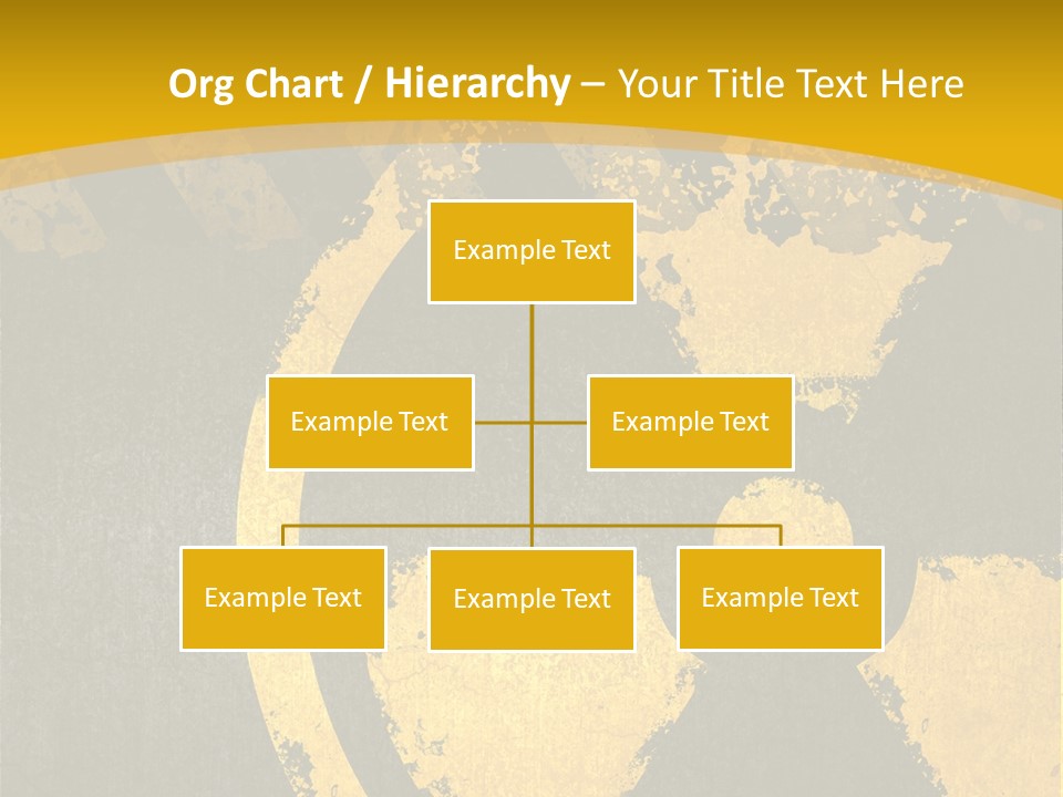 A Yellow And Black Hazard Sign On A Yellow Background PowerPoint Template